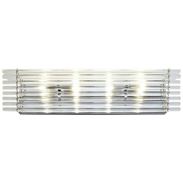 Image 1 Empire State 26 inch Wide Polished Stainless Steel Bath Light