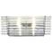 Empire State 6" High Polished Stainless Steel Wall Sconce