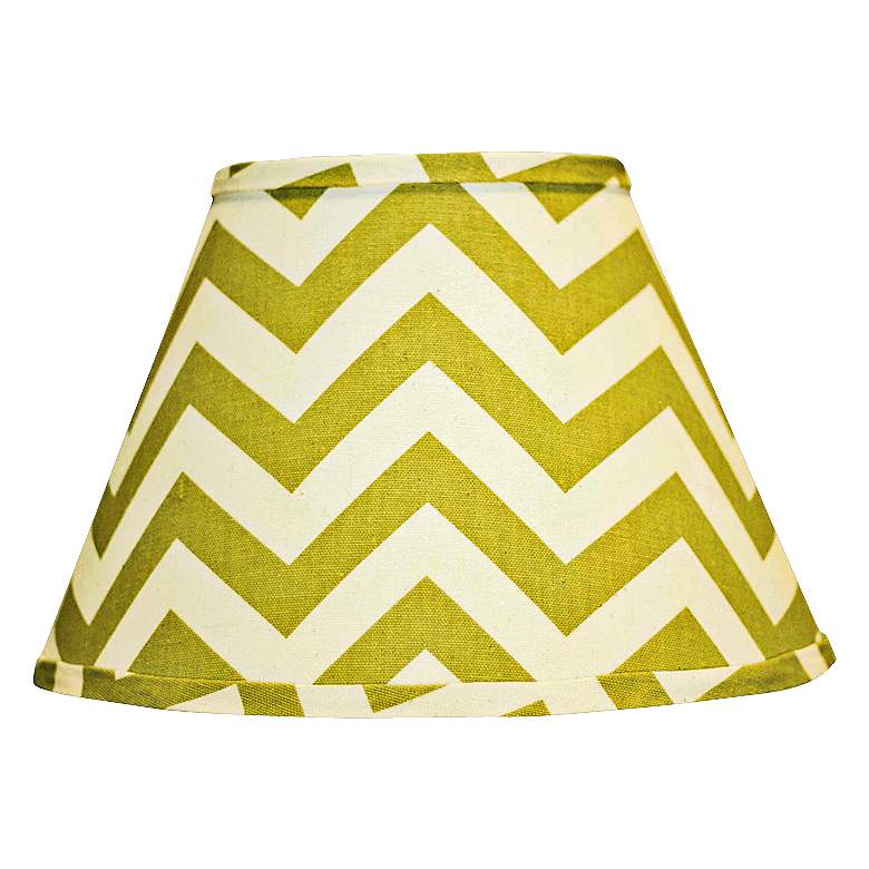 Image 1 Empire Village Green Chevron Lamp Shade 9x16x12 (Spider)