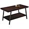 Empiria 38" Wide Hand-Finished Walnut 1-Shelf Coffee Table