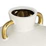Thumbnail3 of Empress 13" High White Ceramic Vase with Handles more views