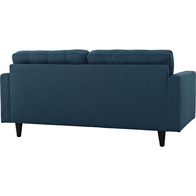 Image 4 Empress Azure Fabric Tufted Loveseat more views