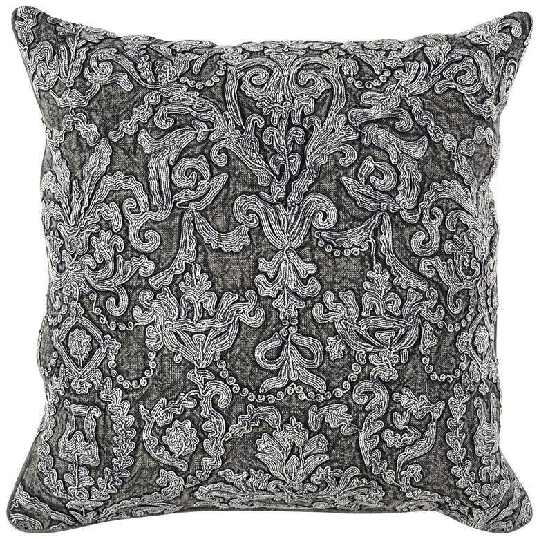 Image 1 Empress Charcoal 22" Square Throw Pillow