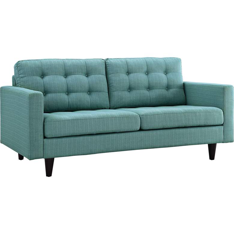 Image 3 Empress Laguna Fabric Tufted Loveseat more views