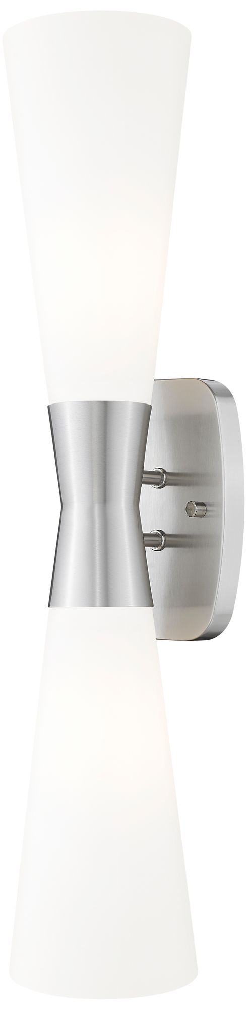 Emrys by Z-Lite Brushed Nickel 2 Light Wall Sconce