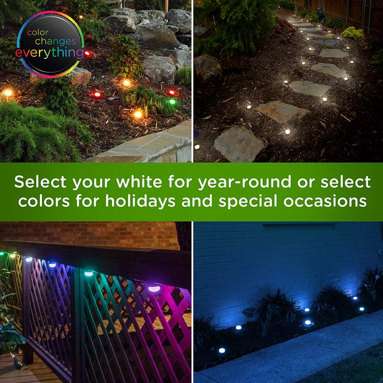 Image 7 Enbrighten Seasons 44-Feet 12-Puck LED Mini Landscape Lights more views