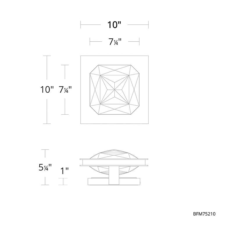 Image 5 Enchante 1-Lt LED Semi-Flush Mount more views