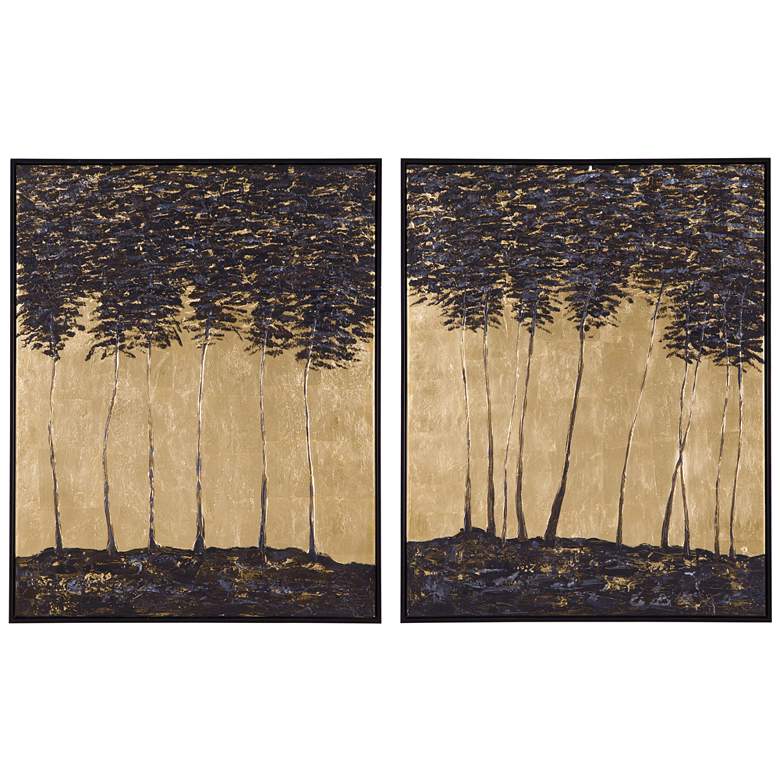 Image 1 Enchanted 2 Piece Set Brown Canvas Wall Art