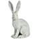 Enchanted Bunny Distressed White 19" High Outdoor Statue
