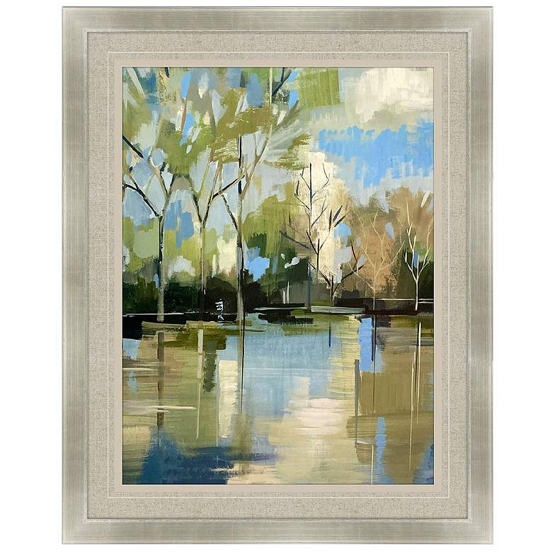 Image 1 Enchanted Forest II 45"W x 53"H Transitional Framed Art