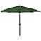 Encinitas Green 7 1/2' Steel Market Umbrella