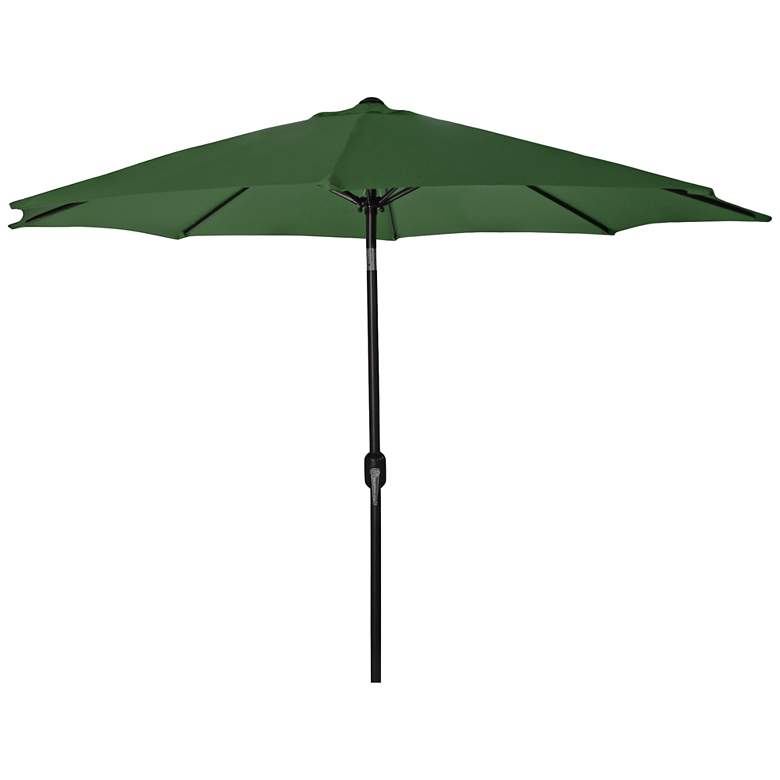 Image 1 Encinitas Green 7 1/2&#39; Steel Market Umbrella