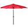 Encinitas Red 7 1/2' Steel Market Umbrella