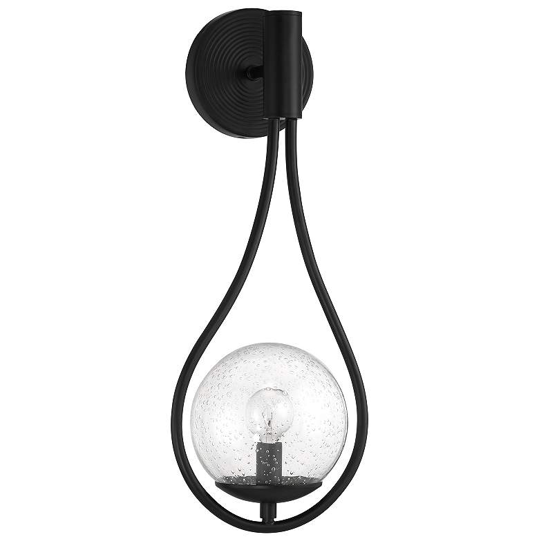 Image 2 Encino 1-Light Wall Sconce in Matte Black more views