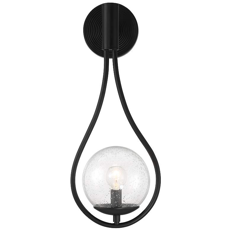 Image 3 Encino 1-Light Wall Sconce in Matte Black more views