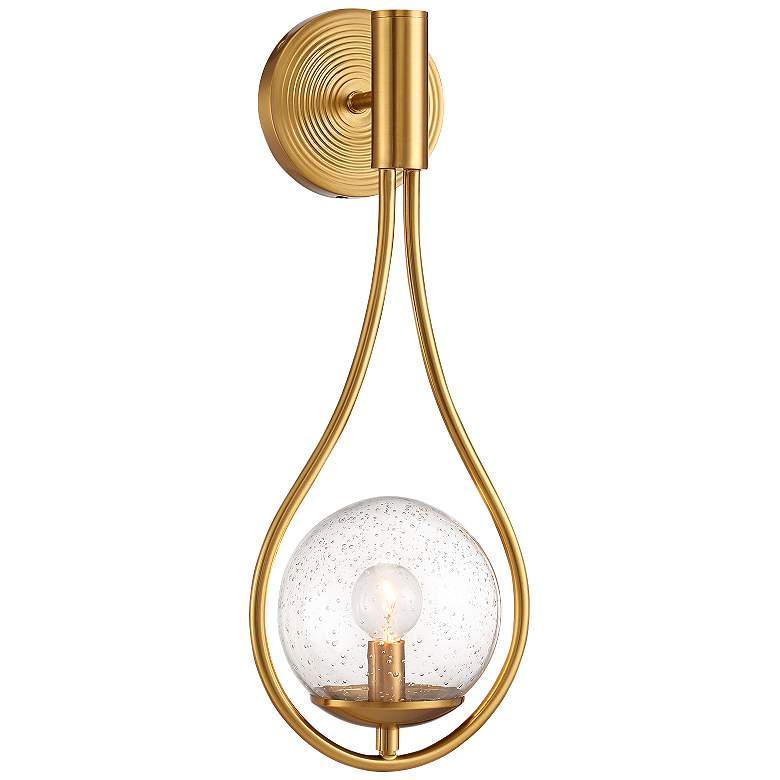Image 1 Encino 1-Light Wall Sconce in Warm Brass