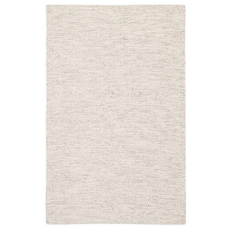 Image 1 Enclave Bramble ENC03 5'x8' Ivory and Gray Trellis Area Rug
