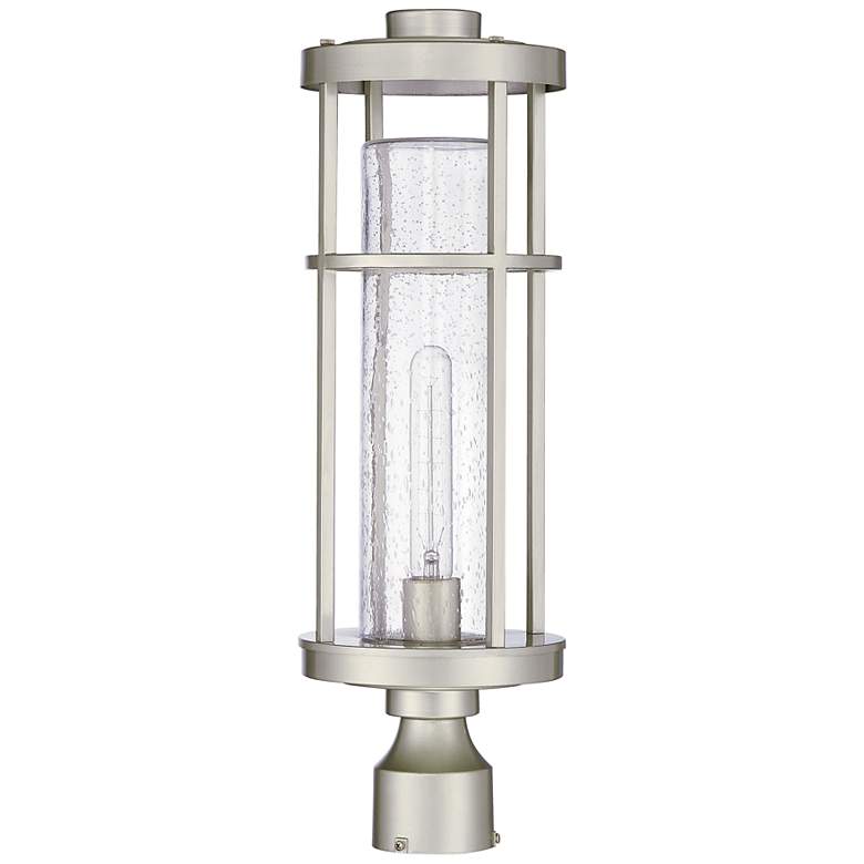 Image 1 Encompass 22 1/2" High Satin Aluminum Outdoor Post Light