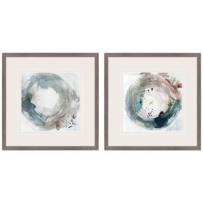 Image 2 Encompassed 26" Square 2-Piece Giclee Framed Wall Art Set