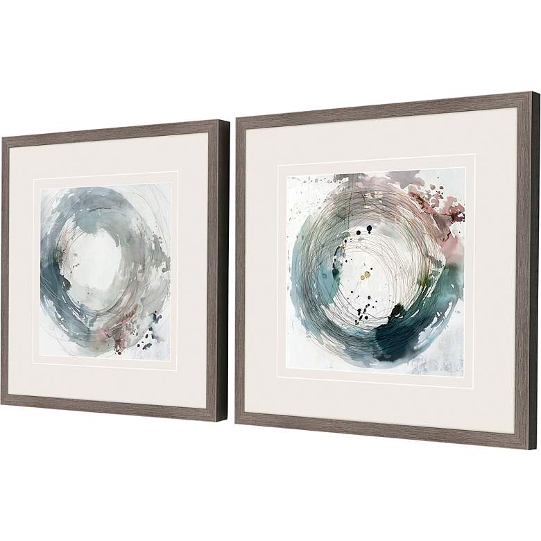 Image 4 Encompassed 26 inch Square 2-Piece Giclee Framed Wall Art Set more views