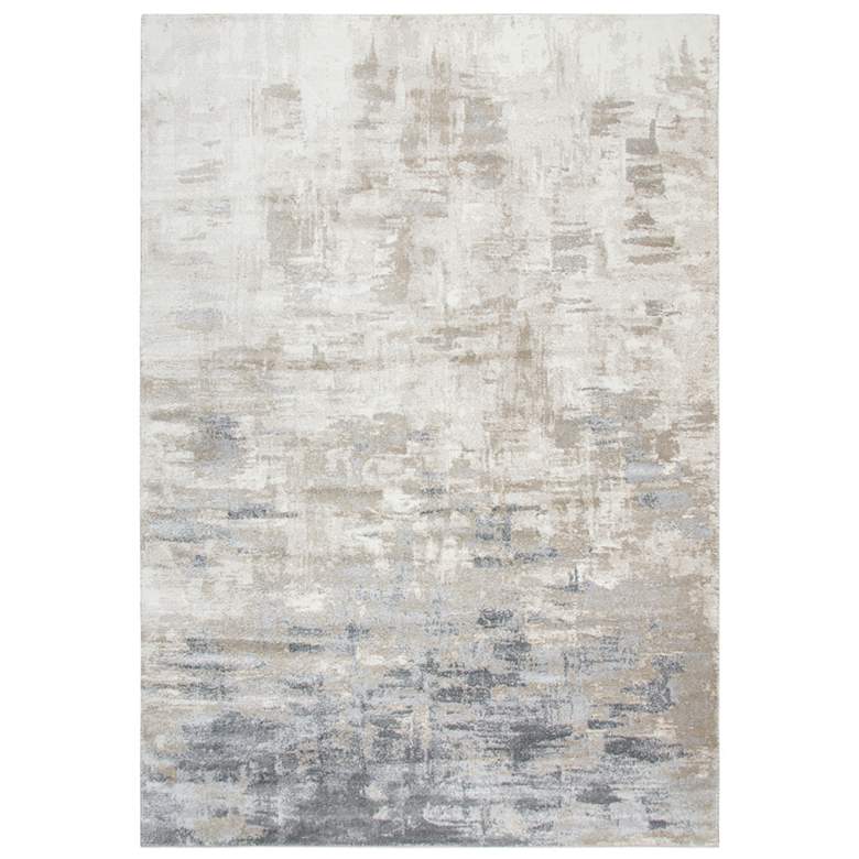 Image 2 Encore EN7258 5&#39;2 inchx7&#39;3 inch Beige and Gray Abstract Area Rug
