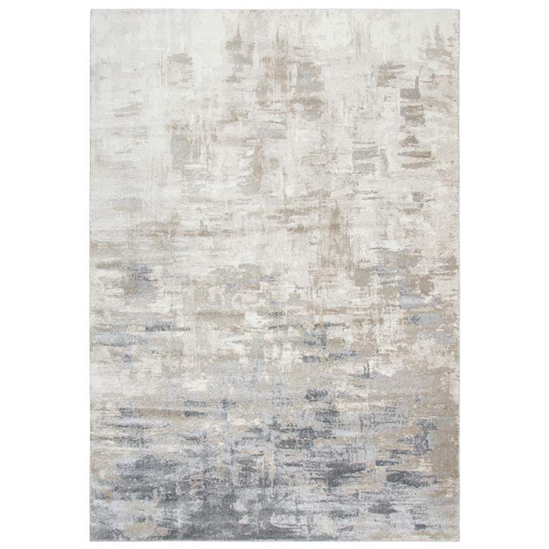 Image 2 Encore EN7258 5'2"x7'3" Beige and Gray Abstract Area Rug