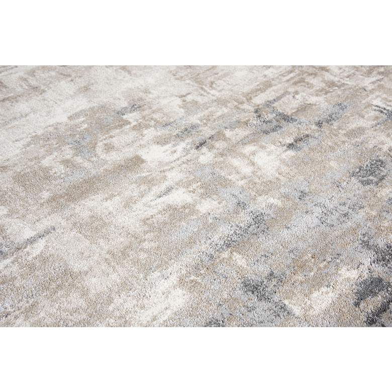 Image 3 Encore EN7258 5&#39;2 inchx7&#39;3 inch Beige and Gray Abstract Area Rug more views