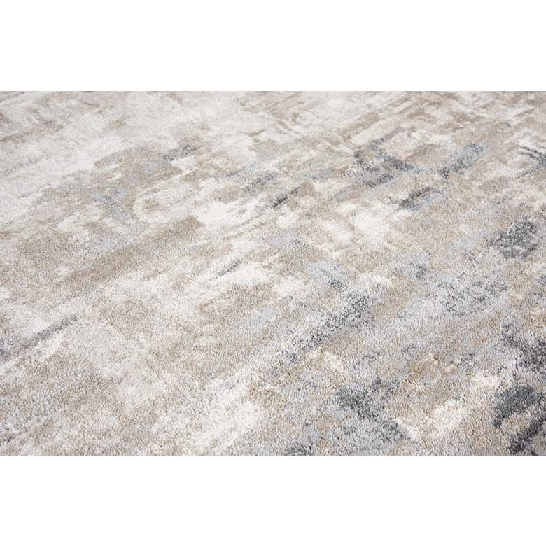 Image 3 Encore EN7258 5'2"x7'3" Beige and Gray Abstract Area Rug more views