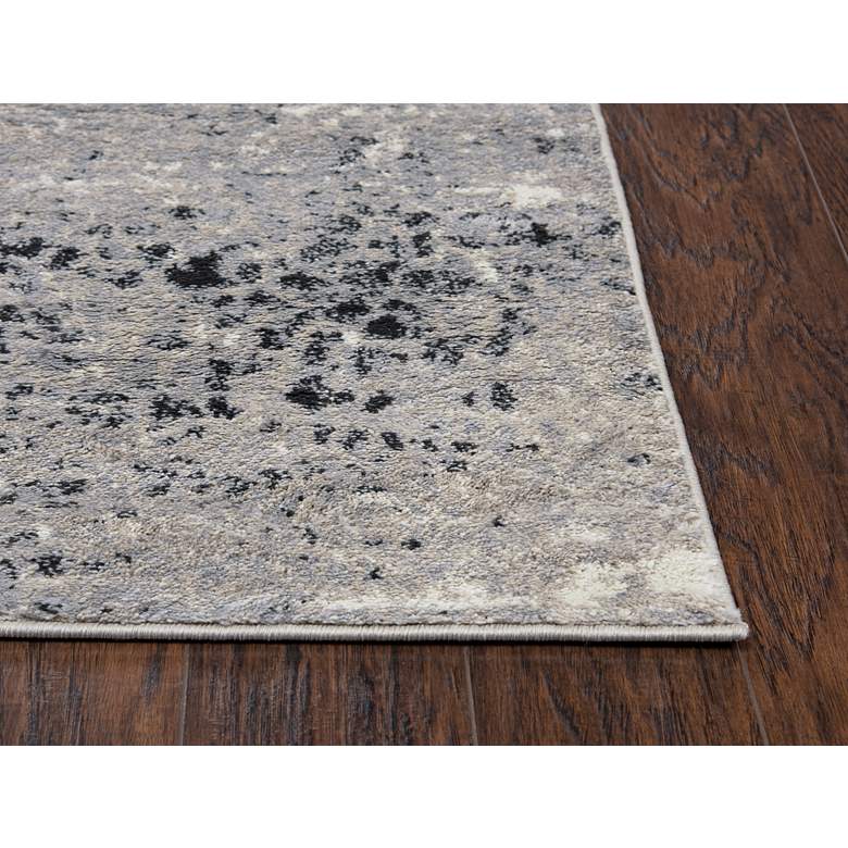 Image 5 Encore EN7263 5'2"x7'3" Brown and Gray Abstract Area Rug more views