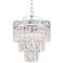 Ender 12 1/2" Wide Chrome and Crystal Pendant Light