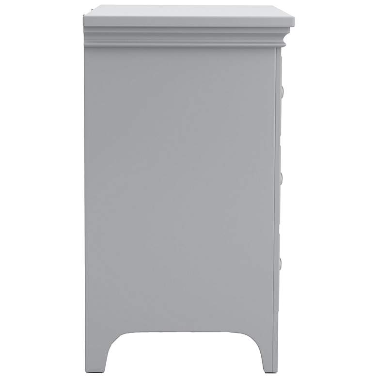 Image 6 Ender 26" Wide Gray Wood 3-Drawer USB Port Nightstand more views