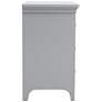 6_Ender 26" Wide Gray Wood 3-Drawer USB Port Nightstand more views