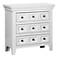 Ender 26" Wide White Wood 3-Drawer USB Port Nightstand