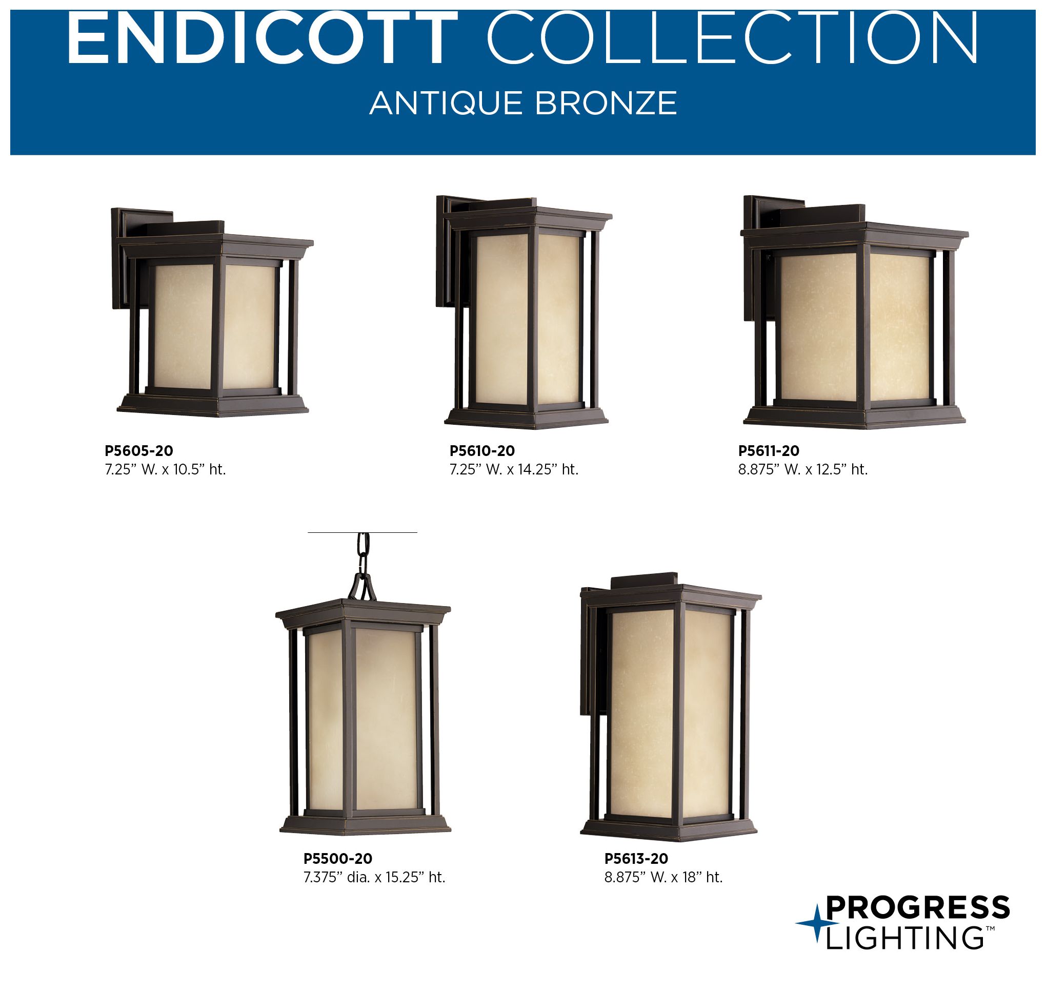 Image 7 Endicott Collection One-Light Small Wall Lantern more views