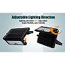 Endo 9" High Black PIR Sensor LED 5-in-1 Outdoor Flood Light