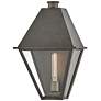 Endsley 19 1/4" High Blackened Brass Outdoor Wall Light