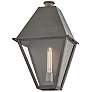 Endsley 19 1/4" High Blackened Brass Outdoor Wall Light