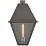 Endsley 19 1/4" High Blackened Brass Outdoor Wall Light