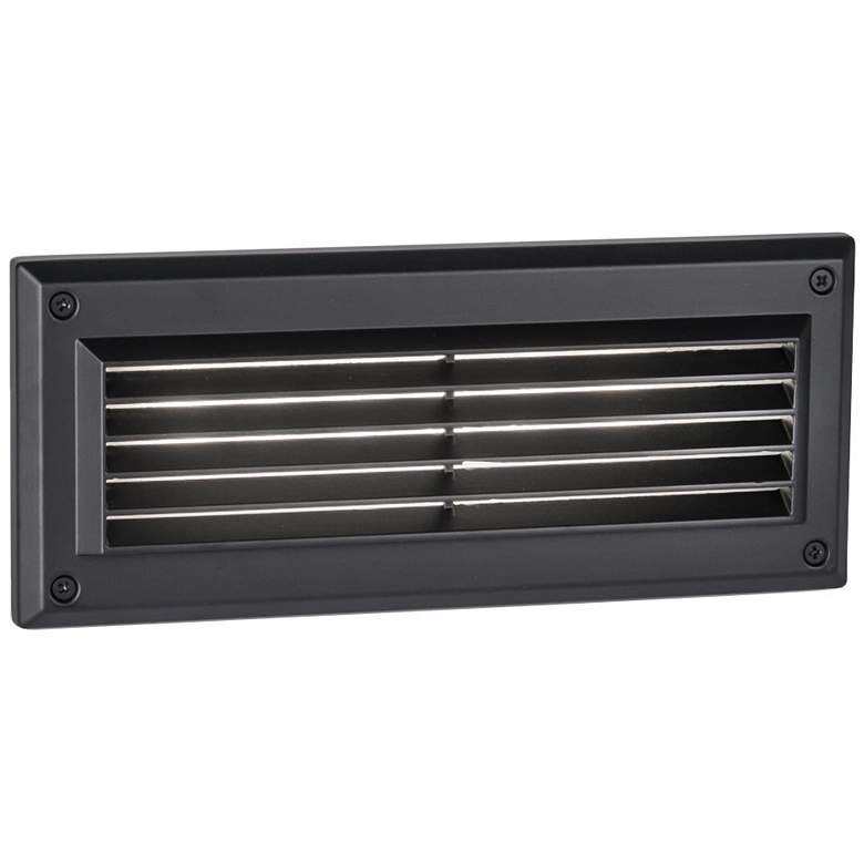 Image 1 Endurance 9 1/2"W Architectural Black Louver LED Brick Light