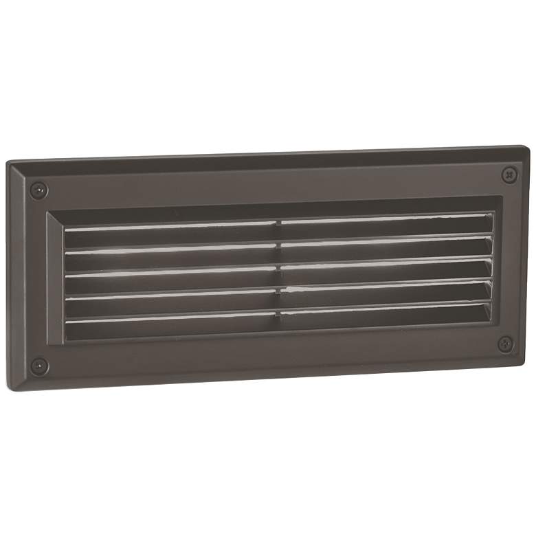 Image 1 Endurance 9"W Architectural Bronze Louver LED Brick Light