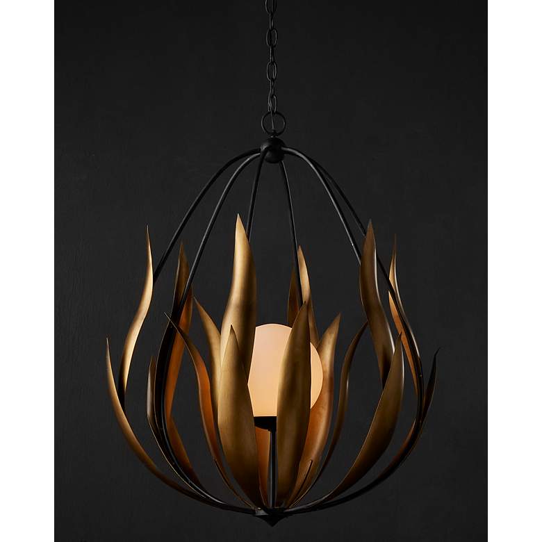 Image 7 Endymion 26" Wide Aged Steel and Brass Chandelier more views