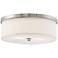 Energy Efficient White Fabric 14" Wide Ceiling Light