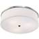 Energy Efficient White Fabric 20 1/4" Wide Ceiling Light
