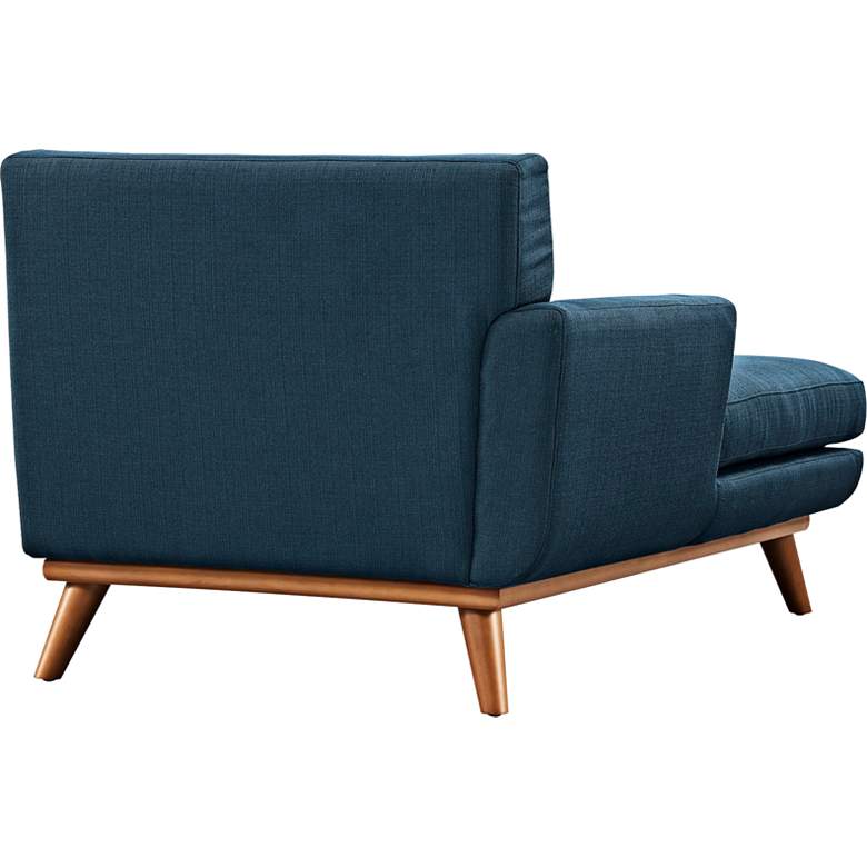 Image 3 Engage 36 1/2" Wide Azure Blue Fabric Tufted Left-Arm Chaise more views