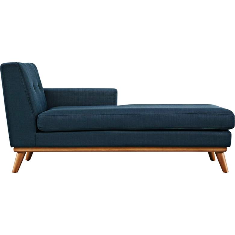 Engage 36 1/2&quot; Wide Azure Blue Tufted Right-Arm Chaise more views