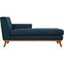 Engage 36 1/2" Wide Azure Blue Tufted Right-Arm Chaise