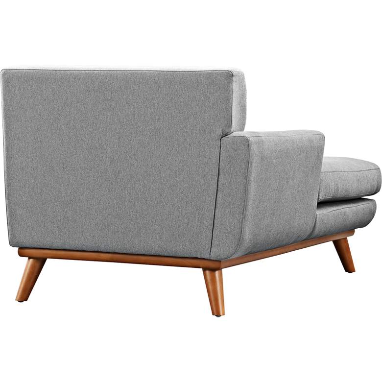 Image 3 Engage 36 1/2" Wide Gray Fabric Tufted Left-Arm Chaise more views