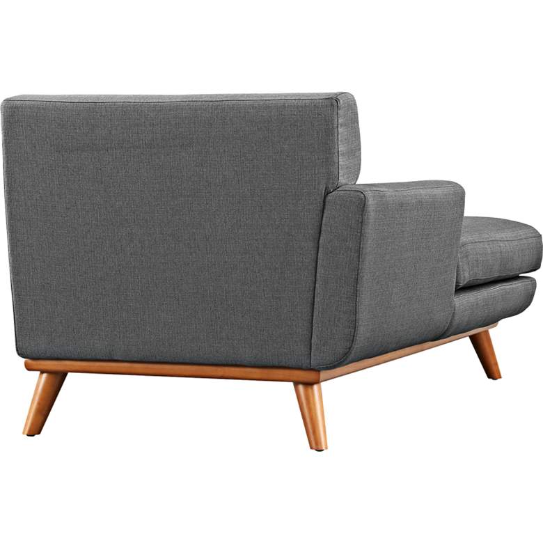 Image 3 Engage 36 1/2" Wide Gray Fabric Tufted Left-Arm Chaise more views