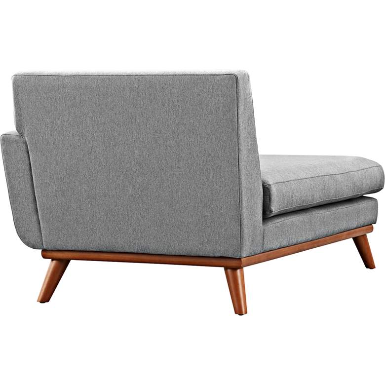 Image 3 Engage 36 1/2" Wide Gray Fabric Tufted Right-Arm Chaise more views