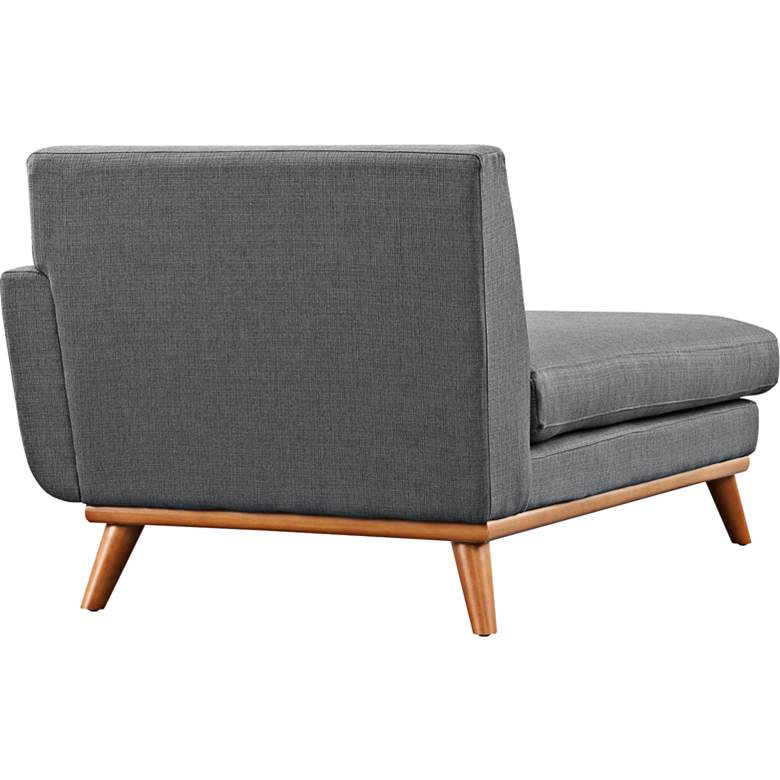 Image 3 Engage 36 1/2" Wide Gray Fabric Tufted Right-Arm Chaise more views